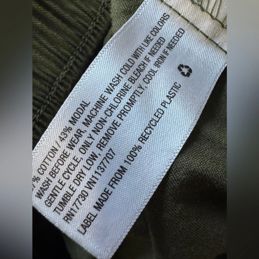 OshKosh B’gosh Olive Green Jogger Pants Girls 5T Utility Tie Waist Casual